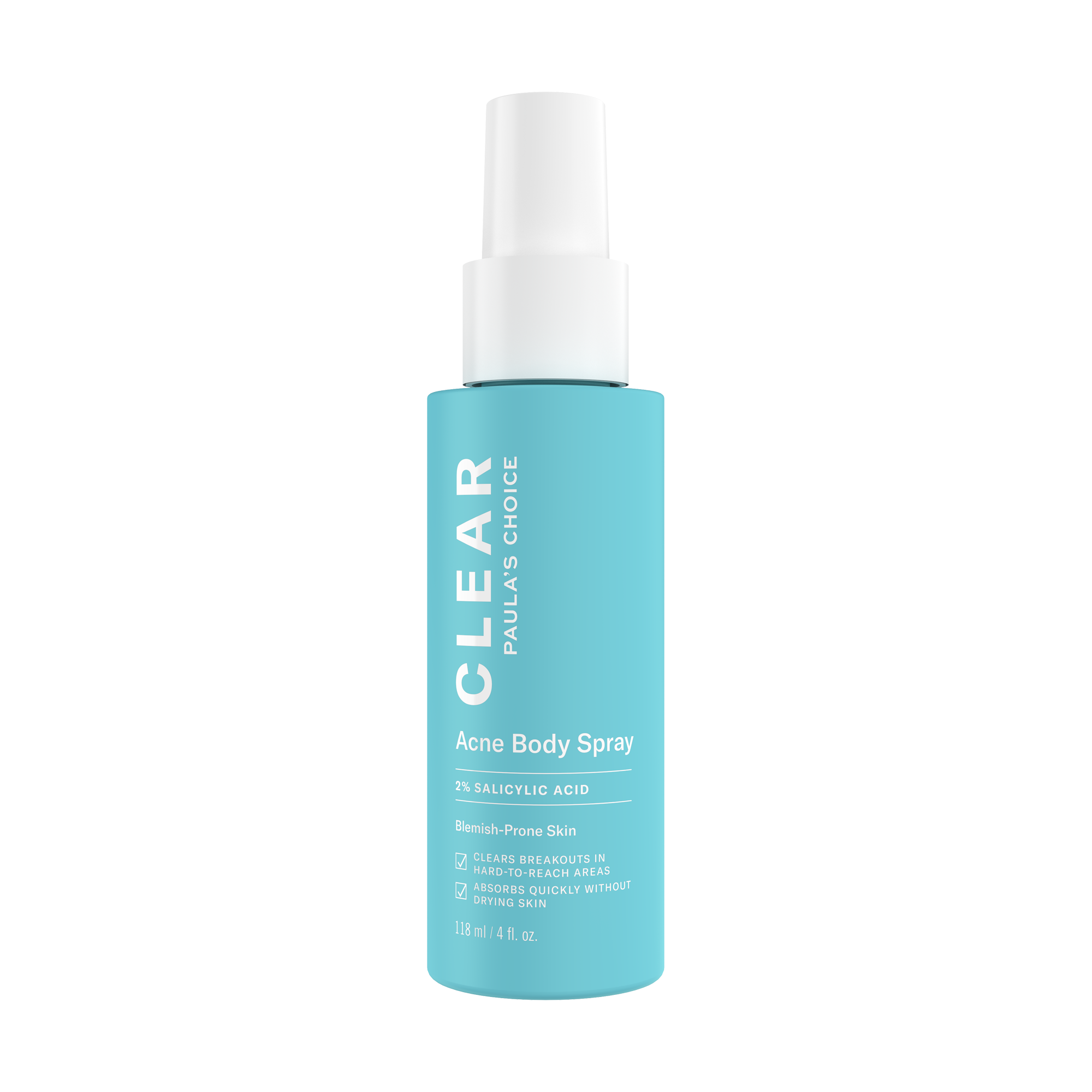 CLEAR Acne Body Spray With 2% Salicylic Acid | Body Care Products | Paula's  Choice | Paula's Choice